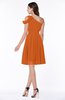 Plain A-line Sleeveless Half Backless Mini Ruching Plus Size Bridesmaid Dresses