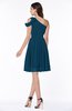 Plain A-line Sleeveless Half Backless Mini Ruching Plus Size Bridesmaid Dresses