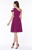 Plain A-line Sleeveless Half Backless Mini Ruching Plus Size Bridesmaid Dresses