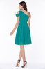Plain A-line Sleeveless Half Backless Mini Ruching Plus Size Bridesmaid Dresses