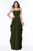 Cinderella Half Backless Chiffon Floor Length Ruching Plus Size Bridesmaid Dresses