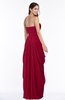 Cinderella Half Backless Chiffon Floor Length Ruching Plus Size Bridesmaid Dresses