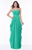 Cinderella Half Backless Chiffon Floor Length Ruching Plus Size Bridesmaid Dresses