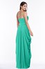 Cinderella Half Backless Chiffon Floor Length Ruching Plus Size Bridesmaid Dresses