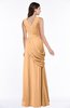 Mature A-line V-neck Chiffon Pleated Plus Size Bridesmaid Dresses