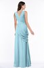 Mature A-line V-neck Chiffon Pleated Plus Size Bridesmaid Dresses