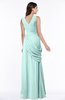 Mature A-line V-neck Chiffon Pleated Plus Size Bridesmaid Dresses