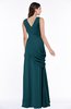 Mature A-line V-neck Chiffon Pleated Plus Size Bridesmaid Dresses