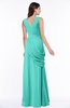 Mature A-line V-neck Chiffon Pleated Plus Size Bridesmaid Dresses