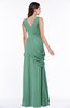 Mature A-line V-neck Chiffon Pleated Plus Size Bridesmaid Dresses