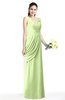 Mature A-line V-neck Chiffon Pleated Plus Size Bridesmaid Dresses