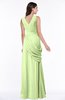Mature A-line V-neck Chiffon Pleated Plus Size Bridesmaid Dresses