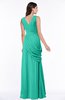 Mature A-line V-neck Chiffon Pleated Plus Size Bridesmaid Dresses