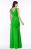 Mature A-line V-neck Chiffon Pleated Plus Size Bridesmaid Dresses