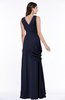 Mature A-line V-neck Chiffon Pleated Plus Size Bridesmaid Dresses