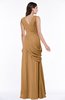 Mature A-line V-neck Chiffon Pleated Plus Size Bridesmaid Dresses