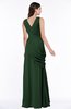 Mature A-line V-neck Chiffon Pleated Plus Size Bridesmaid Dresses