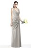 Mature A-line V-neck Chiffon Pleated Plus Size Bridesmaid Dresses