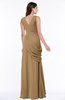 Mature A-line V-neck Chiffon Pleated Plus Size Bridesmaid Dresses