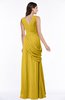 Mature A-line V-neck Chiffon Pleated Plus Size Bridesmaid Dresses