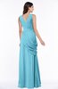 Mature A-line V-neck Chiffon Pleated Plus Size Bridesmaid Dresses