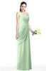 Mature A-line V-neck Chiffon Pleated Plus Size Bridesmaid Dresses