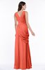 Mature A-line V-neck Chiffon Pleated Plus Size Bridesmaid Dresses