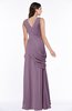 Mature A-line V-neck Chiffon Pleated Plus Size Bridesmaid Dresses