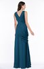 Mature A-line V-neck Chiffon Pleated Plus Size Bridesmaid Dresses