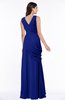 Mature A-line V-neck Chiffon Pleated Plus Size Bridesmaid Dresses