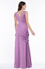 Mature A-line V-neck Chiffon Pleated Plus Size Bridesmaid Dresses