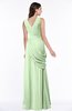 Mature A-line V-neck Chiffon Pleated Plus Size Bridesmaid Dresses