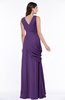 Mature A-line V-neck Chiffon Pleated Plus Size Bridesmaid Dresses