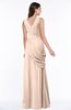 Mature A-line V-neck Chiffon Pleated Plus Size Bridesmaid Dresses