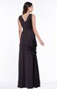 Mature A-line V-neck Chiffon Pleated Plus Size Bridesmaid Dresses