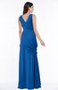 Mature A-line V-neck Chiffon Pleated Plus Size Bridesmaid Dresses