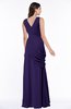 Mature A-line V-neck Chiffon Pleated Plus Size Bridesmaid Dresses