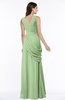 Mature A-line V-neck Chiffon Pleated Plus Size Bridesmaid Dresses