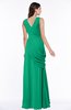 Mature A-line V-neck Chiffon Pleated Plus Size Bridesmaid Dresses
