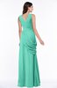 Mature A-line V-neck Chiffon Pleated Plus Size Bridesmaid Dresses