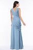 Mature A-line V-neck Chiffon Pleated Plus Size Bridesmaid Dresses