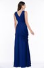 Mature A-line V-neck Chiffon Pleated Plus Size Bridesmaid Dresses