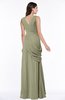Mature A-line V-neck Chiffon Pleated Plus Size Bridesmaid Dresses