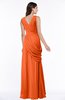 Mature A-line V-neck Chiffon Pleated Plus Size Bridesmaid Dresses