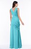 Mature A-line V-neck Chiffon Pleated Plus Size Bridesmaid Dresses