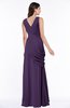 Mature A-line V-neck Chiffon Pleated Plus Size Bridesmaid Dresses