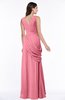 Mature A-line V-neck Chiffon Pleated Plus Size Bridesmaid Dresses