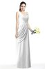 Mature A-line V-neck Chiffon Pleated Plus Size Bridesmaid Dresses