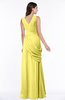 Mature A-line V-neck Chiffon Pleated Plus Size Bridesmaid Dresses
