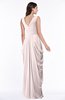 Mature Short Sleeve Chiffon Floor Length Pleated Plus Size Bridesmaid Dresses